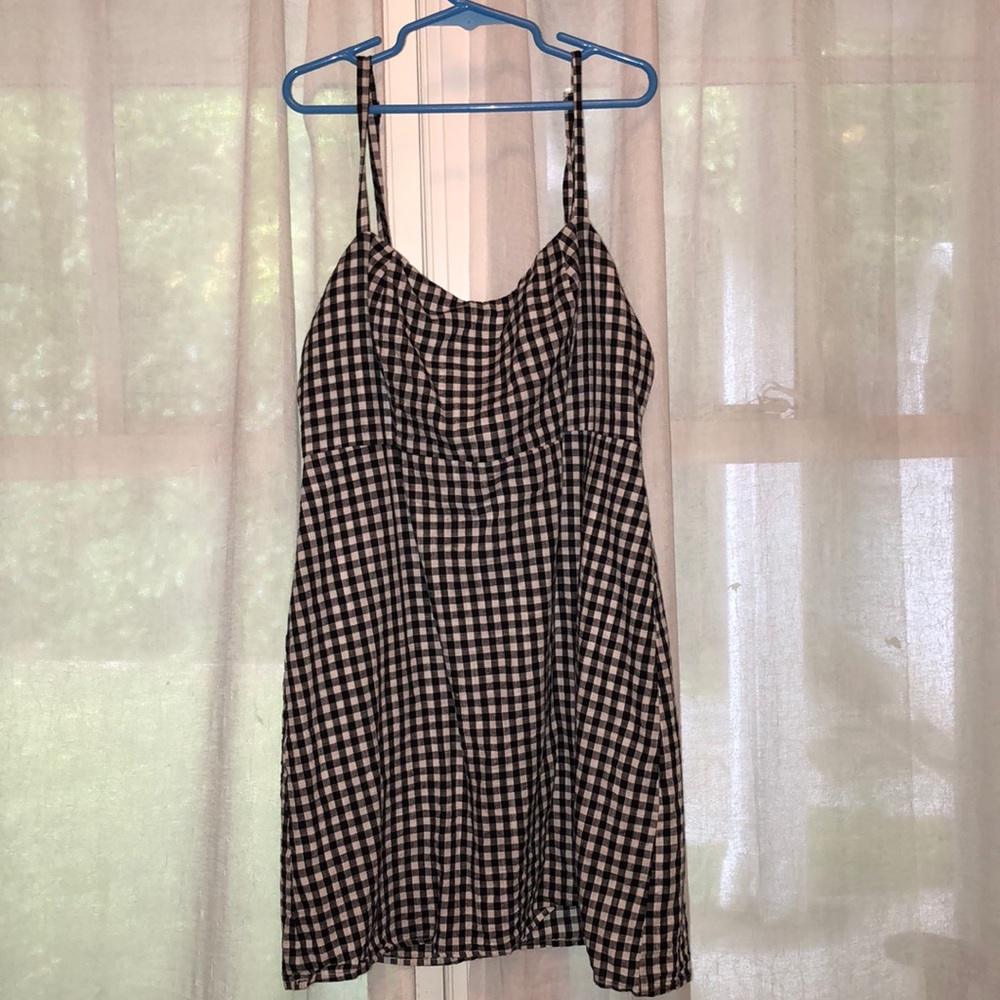 Brandy Melville black checkered dress